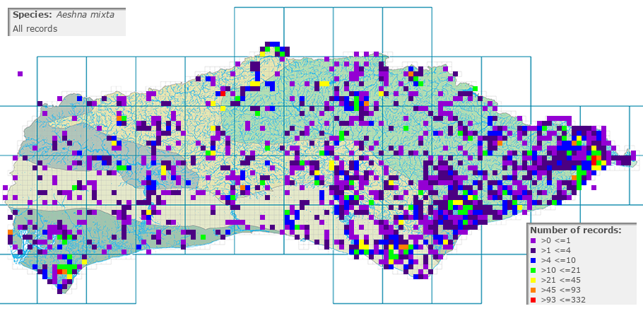 Aeshna mixta distribution (all)